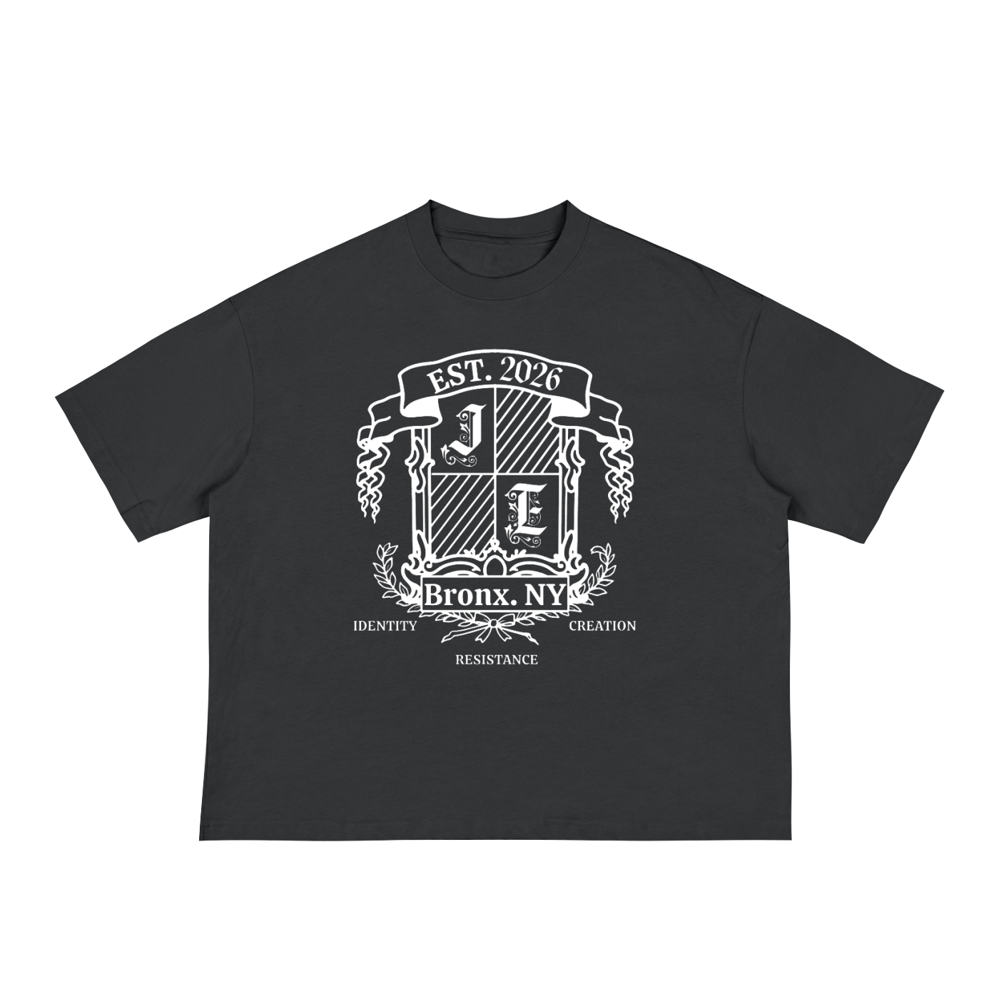 JE crest Loose Boxy Tee