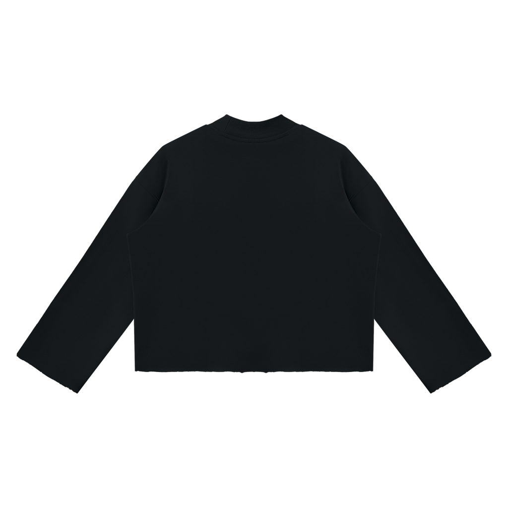 Standing with out permission Raw Edge Boxy Sweatshirt